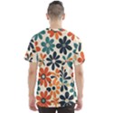 Retro Scandinavian Nordic Flowers Pattern 2 Men s Sport Mesh T-Shirt View2