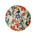 Retro Scandinavian Nordic Flowers Pattern 2 Inside Out Bucket Hat (Kids) View3