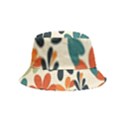 Retro Scandinavian Nordic Flowers Pattern 2 Inside Out Bucket Hat (Kids) View5
