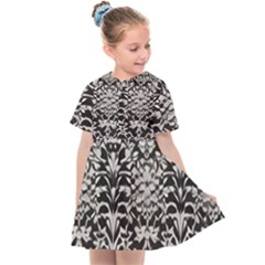 Gothic Leaf Pattern 4 Kids  Sailor Dress