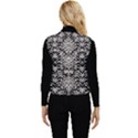 Gothic Leaf Pattern 4 Women s Button Up Puffer Vest View2