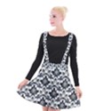Gothic Leaf Pattern Suspender Skater Skirt View1