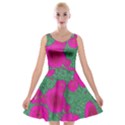 Mid Century Retro Floral 1970s 1960s Pattern 97 Velvet Skater Dress View1