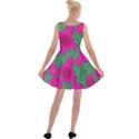 Mid Century Retro Floral 1970s 1960s Pattern 97 Velvet Skater Dress View2