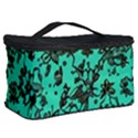 Mid Century Retro Floral 1970s 1960s Pattern 102 Cosmetic Storage Case View2