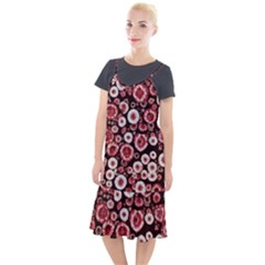 Mid Century Retro Floral 1970s 1960s Pattern 96 Camis Fishtail Dress