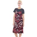 Mid Century Retro Floral 1970s 1960s Pattern 96 Camis Fishtail Dress View1