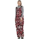 Mid Century Retro Floral 1970s 1960s Pattern 96 Women s Side Zip Front Pouch Ski And Snowboard Bib Pants	 View2
