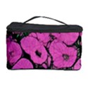 Mid Century Retro Floral 1970s 1960s Pattern 100 Cosmetic Storage Case View1