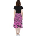 Mid Century Retro Floral 1970s 1960s Pattern 100 Frill Hi Low Chiffon Skirt View2
