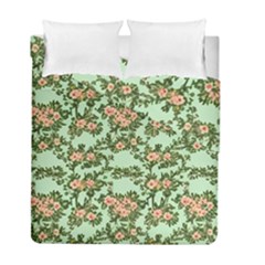 Retro 1880s Flowers Pattern 5 Duvet Cover Double Side (full/ Double Size)