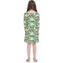 Retro 1880s Flowers Pattern 5 Kids  Quarter Sleeve Skater Dress View2