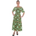 Retro 1880s Flowers Pattern 5 Shoulder Straps Boho Maxi Dress  View1