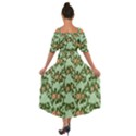Retro 1880s Flowers Pattern 5 Shoulder Straps Boho Maxi Dress  View2