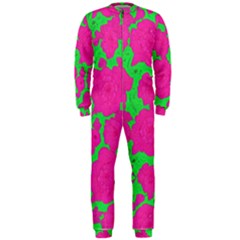Mid Century Retro Floral 1970s 1960s Pattern 98 Onepiece Jumpsuit (men)