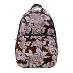 Mid Century Retro Floral 1970s 1960s Pattern 106 Carry-on Travel Backpack