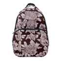 Mid Century Retro Floral 1970s 1960s Pattern 106 Carry-on Travel Backpack View1
