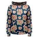 Retro 1880s Flowers Pattern 7 Women s Pullover Hoodie View1