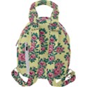 Retro 1880s Flowers Pattern 8 Travel Backpack View2