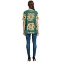 Retro 1880s Flowers Pattern 6 V-Neck Split Shoulder Casual T-Shirt View4