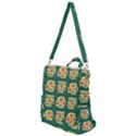 Retro 1880s Flowers Pattern 6 Crossbody Backpack View1