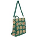 Retro 1880s Flowers Pattern 6 Crossbody Backpack View2