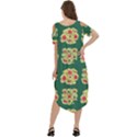 Retro 1880s Flowers Pattern 6 Cold Shoulder Loose Fit Dress With Pockets View4