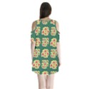 Retro 1880s Flowers Pattern 6 Shoulder Cutout Velvet One Piece View2
