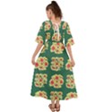 Retro 1880s Flowers Pattern 6 Kimono Sleeve Boho Dress View2