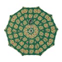 Retro 1880s Flowers Pattern 6 Automatic Folding Umbrella with Case (Large) View1