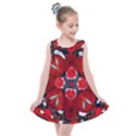 Mid Century Retro Floral 1970s 1960s Pattern 105 Kids  Summer Dress View1