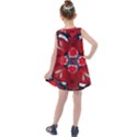 Mid Century Retro Floral 1970s 1960s Pattern 105 Kids  Summer Dress View2
