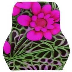 Mid Century Retro Floral 1970s 1960s Pattern 99 Car Seat Back Cushion 