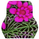Mid Century Retro Floral 1970s 1960s Pattern 99 Car Seat Back Cushion  View1