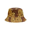 Mid Century Retro Floral 1970s 1960s Pattern 95 Inside Out Bucket Hat (Kids) View4