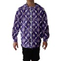 Royal Fractal Pattern 4 Kids  Hooded Windbreaker View1