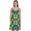 Royal Fractal Pattern 2 Women s Spaghetti Strap Pullover Cami Dress View1