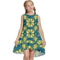 Royal Fractal Pattern 2 Kids  Frill Swing Dress View1