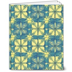 Royal Fractal Pattern 2 8  X 10  Softcover Notebook