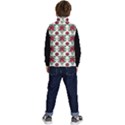Retro 1880s Flowers Pattern 2 Kid s Button Up Puffer Vest View4
