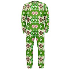 Retro 1880s Flowers Pattern 4 Onepiece Jumpsuit (men)