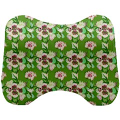 Retro 1880s Flowers Pattern 4 Head Support Cushion
