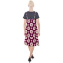 Retro 1880s Flowers Pattern Camis Fishtail Dress View2