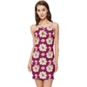 Retro 1880s Flowers Pattern Summer Tie Front Dress View1