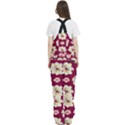 Retro 1880s Flowers Pattern Women s Front Zip Ski And Snowboard Bib Pants View4