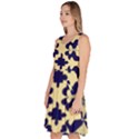 Royal Fractal Pattern 3 Knee Length Skater Dress With Pockets View2