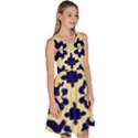 Royal Fractal Pattern 3 Knee Length Skater Dress With Pockets View3