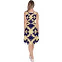 Royal Fractal Pattern 3 Knee Length Skater Dress With Pockets View4