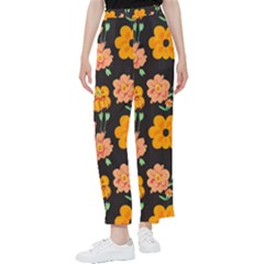 Retro 40s 50s Flowers Pattern Halloween 3 Women s Pants 