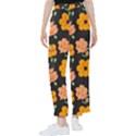 Retro 40s 50s Flowers Pattern Halloween 3 Women s Pants  View1